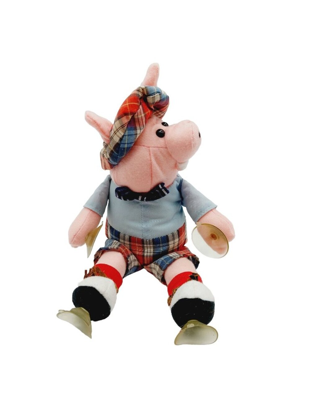 Carousel By Guy Plush Pig Stuffed Golfer 1988 Window Stick Up  10”